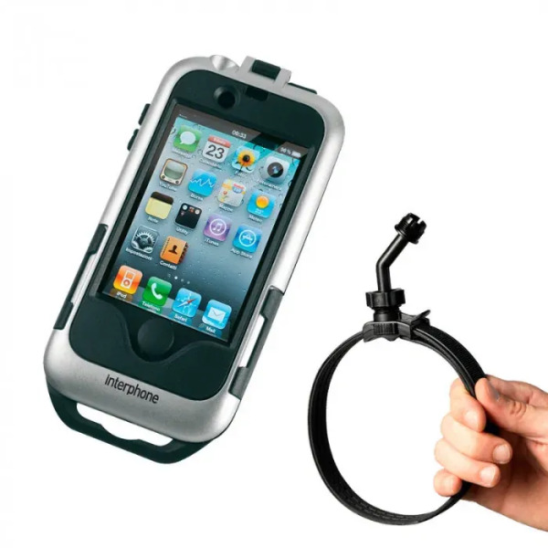 Interphone Interphone iphone4 Silver holder for non-tubular